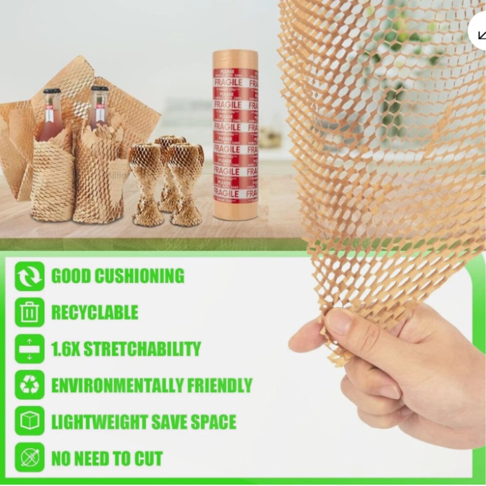 Honeycomb Packing Paper 12"X230' Eco Friendly Packing Paper for Moving - Picture 12 of 14